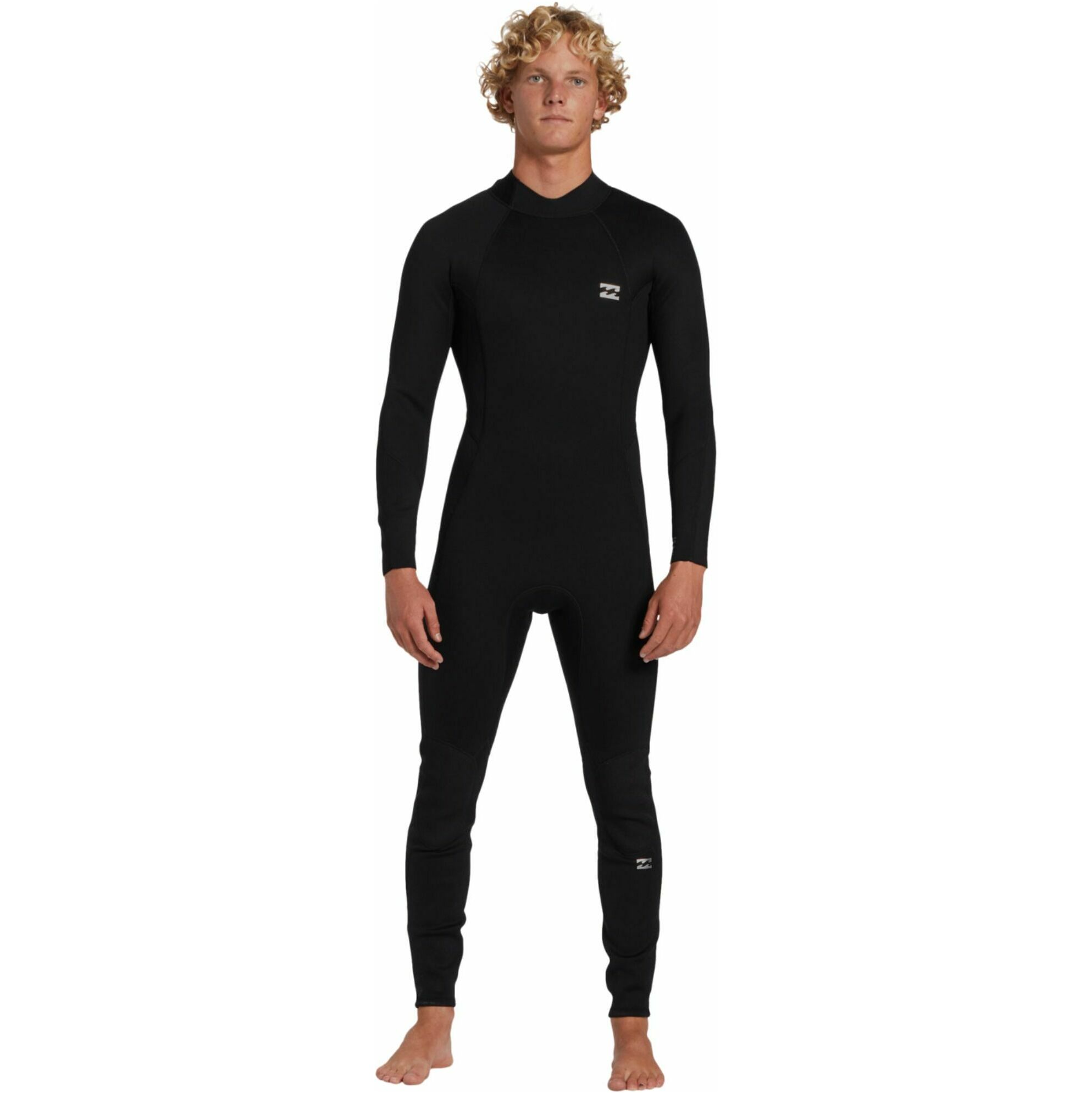 2025 Billabong Mens Foil 4/3mm Back Zip Wetsuit ABYW100235 - Black